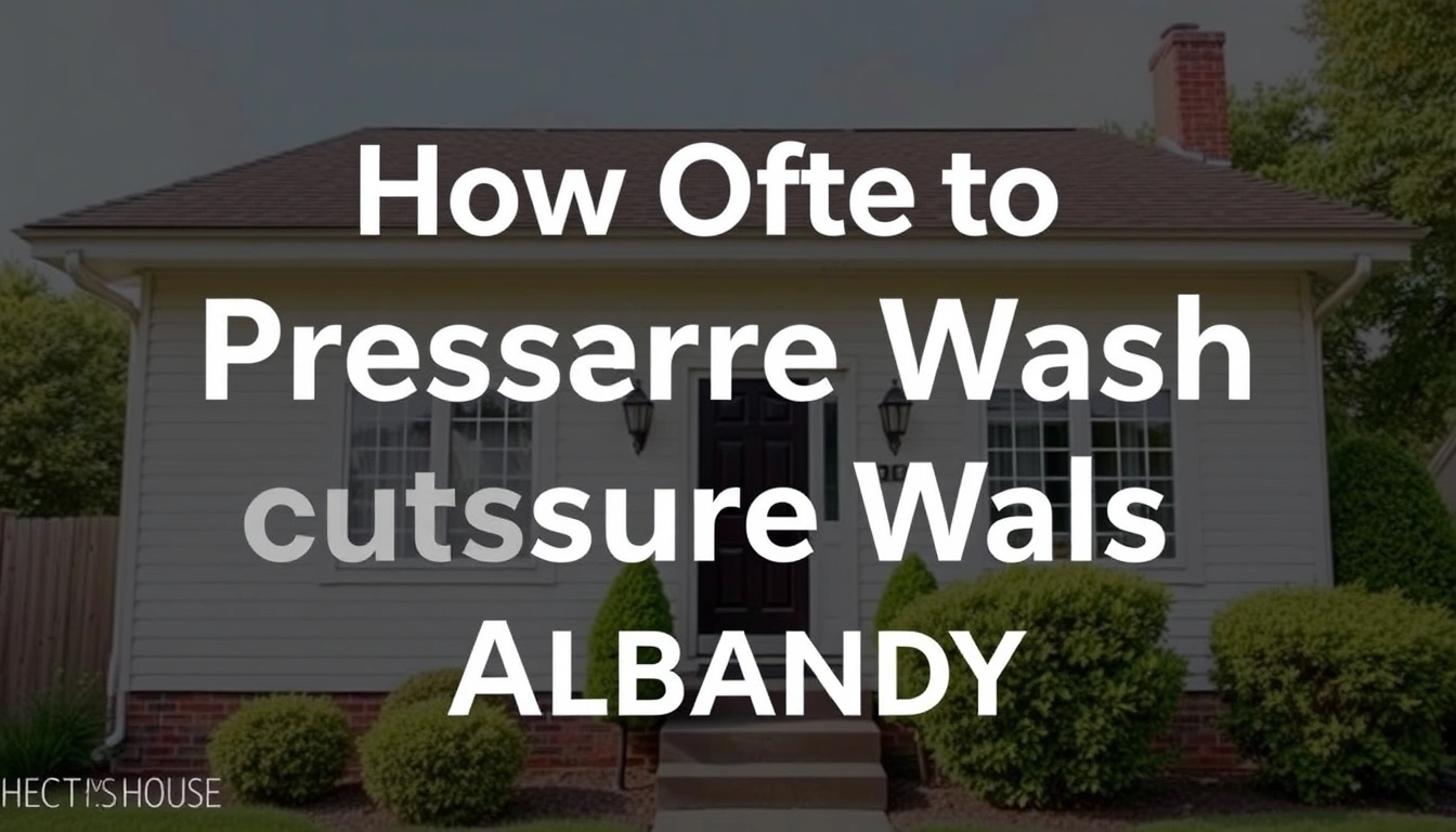 how often to pressure wash house Albany